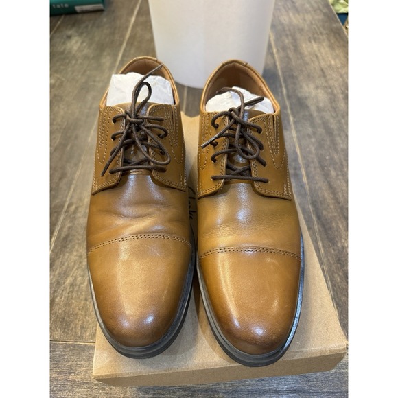 Clarks Men\'s‎ Whiddon Cap Oxford Size 8 1/2 Dark Tan main image 12